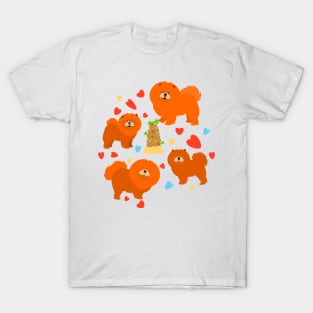 Chow Chow Dog Party T-Shirt